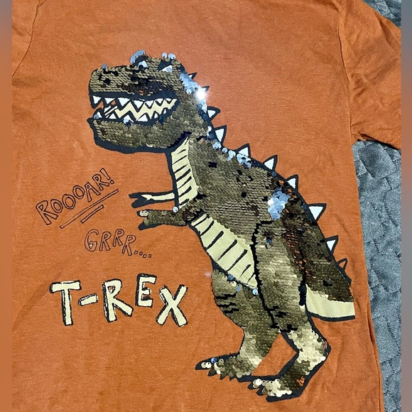 Sequin Dinosaur Tshirt - Picture 2 of 2